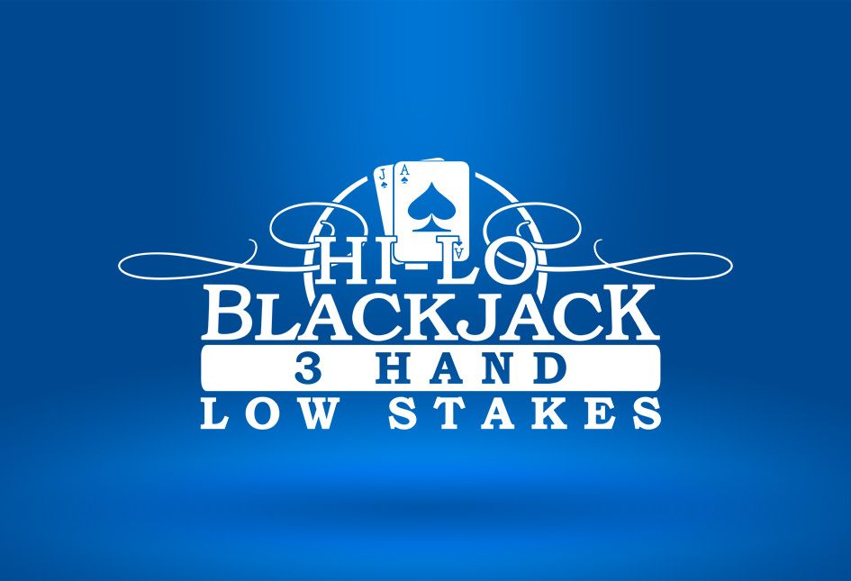 Interface d'une table de blackjack à mises basses, montrant les boutons d'action et les cartes
